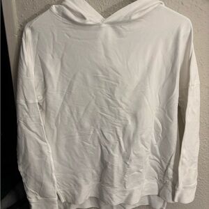 Tasc White Pullover Hoodie XS Bamboo Performance Sweatshirt